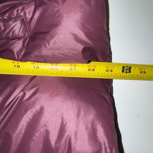 Noize Plum Puffer Jacket Sherpa Fleece Collar Vegan Winter Coat Size M Anthropol - Picture 14 of 14